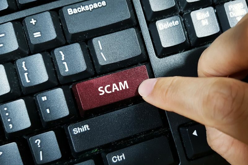 Scam button